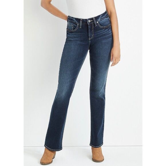 Silver Jeans Co Suki Slim Boot Curvy Mid Rise Jeans Size 27 - Picture 13 of 14